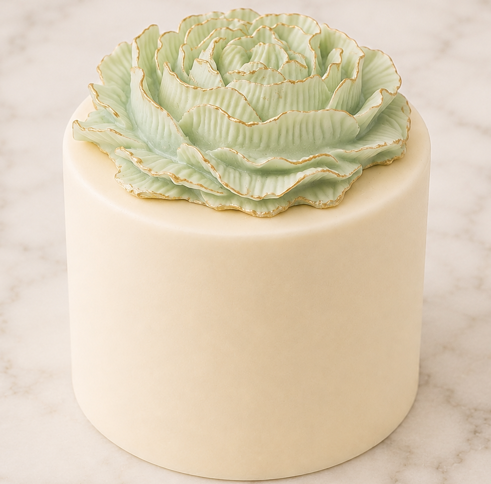 Succulent Sage Keepsake Cake™ | Luxury White Chocolate Crisp Cake Gift