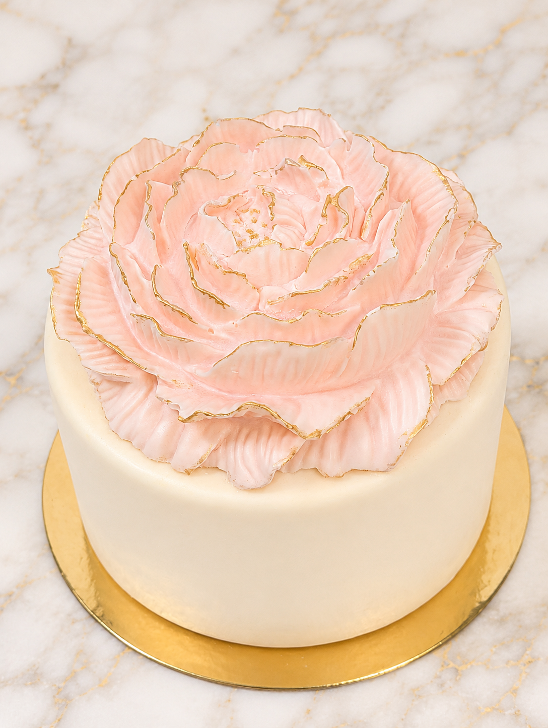 Blush Bloom Keepsake Cake™ | Luxury White Chocolate Crisp Cake Gift