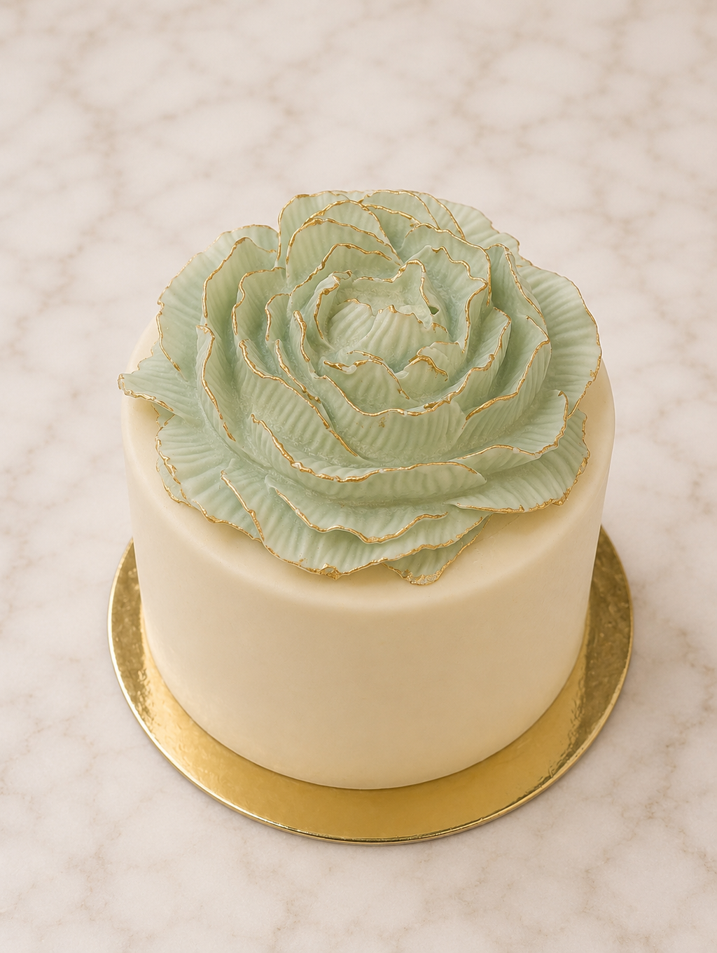 Succulent Sage Keepsake Cake™ | Luxury White Chocolate Crisp Cake Gift