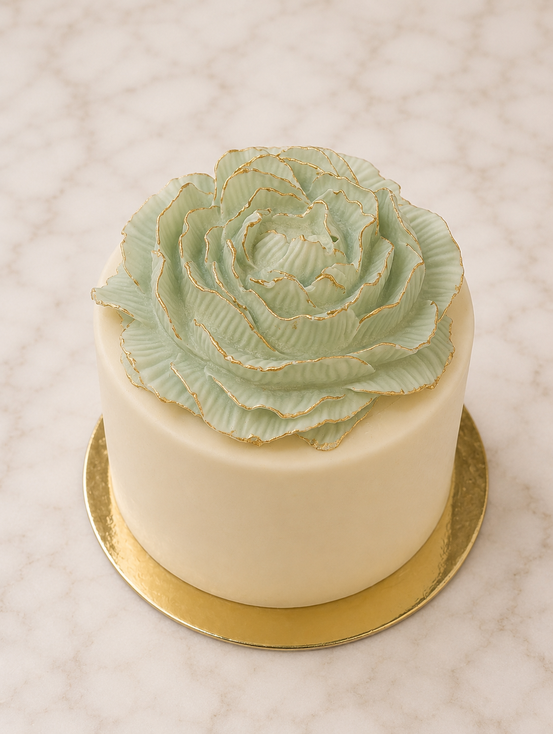 Succulent Sage Keepsake Cake™ | Luxury White Chocolate Crisp Cake Gift